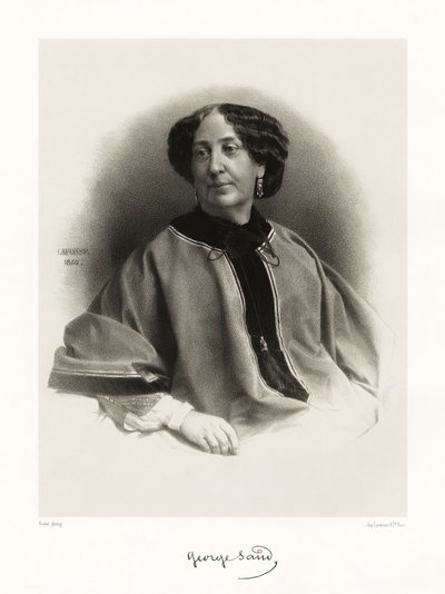 Georges Sand by Jean Baptiste Adolphe Lafosse